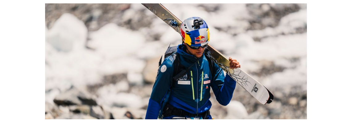 Andrzej Bargiel podopieczny enel-sport zjechał na nartach z K2